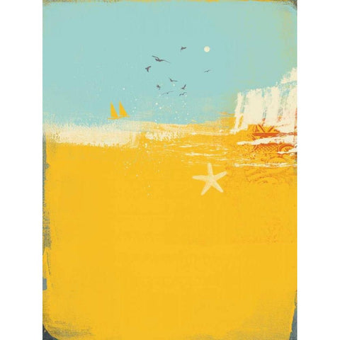 Abstract III White Modern Wood Framed Art Print by P.S. Art Studios