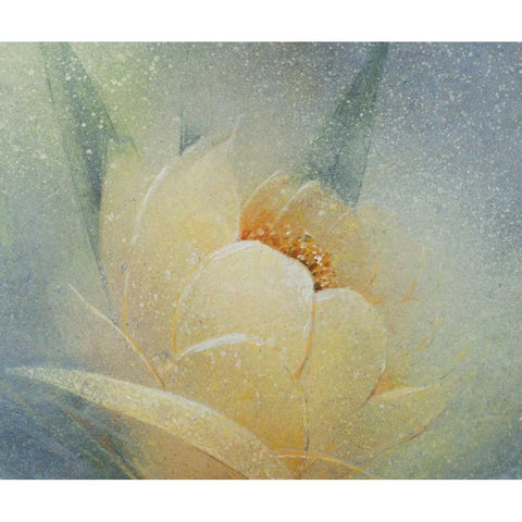 Sweet Floral Black Modern Wood Framed Art Print by P.S. Art Studios