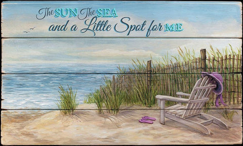 The Sun, The Sea White Modern Wood Framed Art Print with Double Matting by P.S. Art Studios