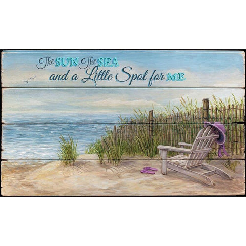 The Sun, The Sea Black Modern Wood Framed Art Print with Double Matting by P.S. Art Studios