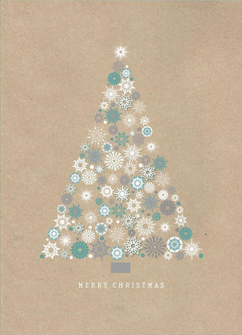 Merry Christmas Black Ornate Wood Framed Art Print with Double Matting by P.S. Art Studios