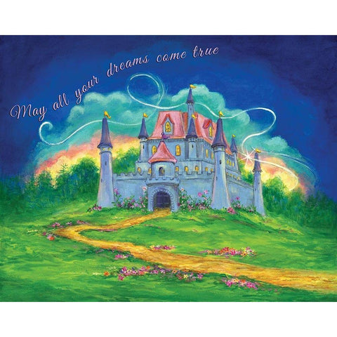 Castle Black Modern Wood Framed Art Print with Double Matting by P.S. Art