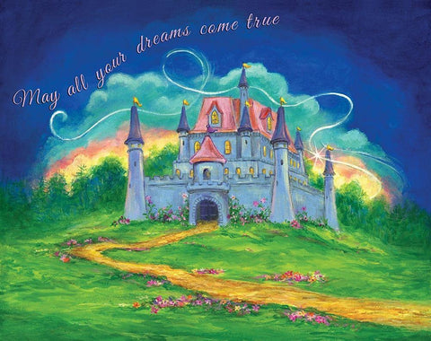 Castle Black Ornate Wood Framed Art Print with Double Matting by P.S. Art