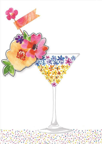 Party Time Black Ornate Wood Framed Art Print with Double Matting by P.S. Art