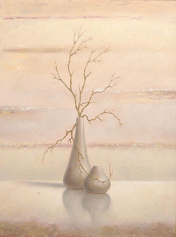 Still Life I Black Ornate Wood Framed Art Print with Double Matting by P.S. Art