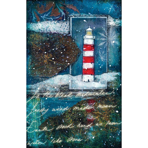 Lighthouse I White Modern Wood Framed Art Print by P.S. Art