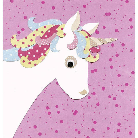 Unicorn Black Modern Wood Framed Art Print by P.S. Art