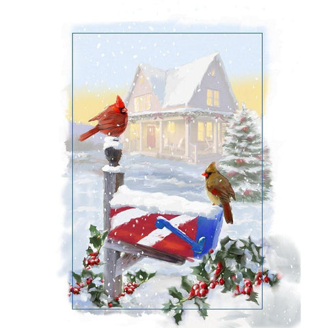 Mailbox White Modern Wood Framed Art Print by P.S. Art