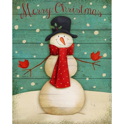 Merry Christmas White Modern Wood Framed Art Print by P.S. Art