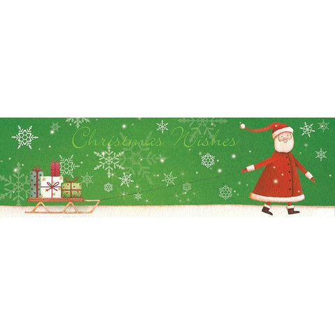 Christmas Wishes II Black Modern Wood Framed Art Print with Double Matting by P.S. Art