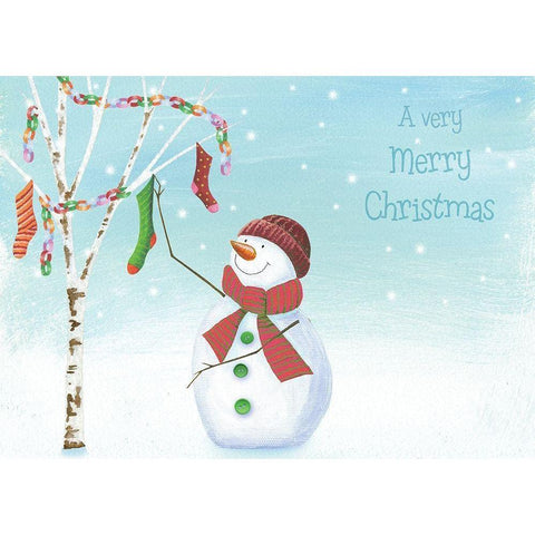 A Very Merry Christmas White Modern Wood Framed Art Print by P.S. Art