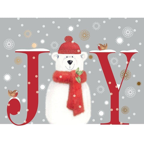 Joy Black Modern Wood Framed Art Print by P.S. Art