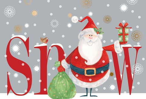 Snow White Modern Wood Framed Art Print with Double Matting by P.S. Art