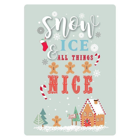 All Things Nice Black Modern Wood Framed Art Print by P.S. Art