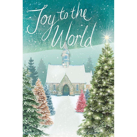 Joy to the World Black Modern Wood Framed Art Print by P.S. Art