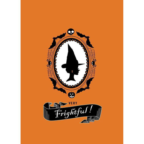 Very Frightful! Black Modern Wood Framed Art Print with Double Matting by P.S. Art