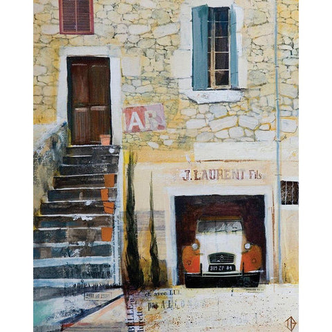 Curb Appeal Black Modern Wood Framed Art Print by P.S. Art