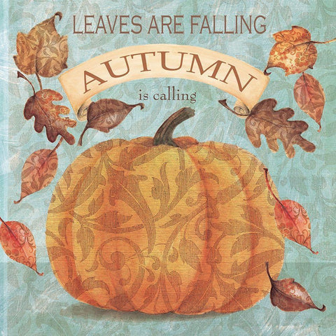 Autumn is Calling Black Ornate Wood Framed Art Print with Double Matting by P.S. Art