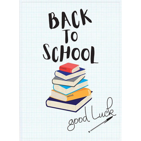 Back to School II White Modern Wood Framed Art Print by P.S. Art