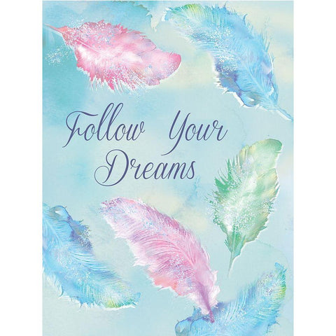 Follow Your Dreams Black Modern Wood Framed Art Print by P.S. Art