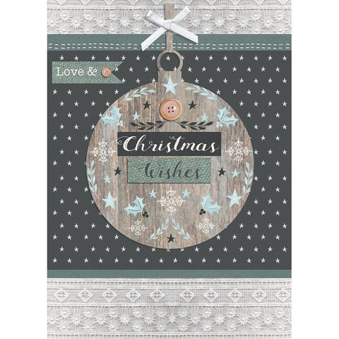 Christmas Wishes White Modern Wood Framed Art Print by P.S. Art