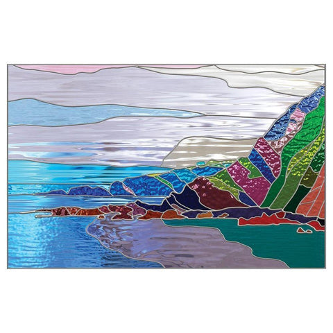 Ocean White Modern Wood Framed Art Print by P.S. Art