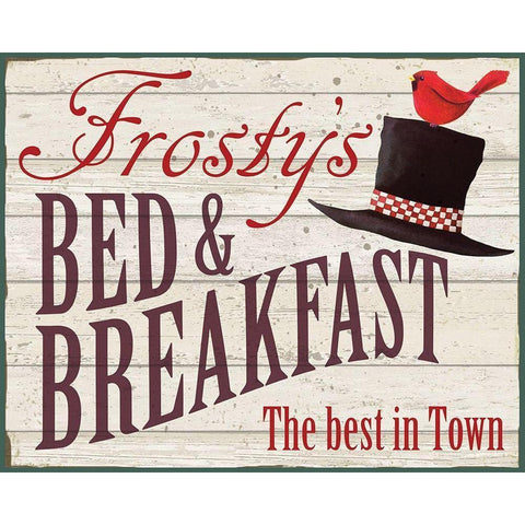 Frostys BandB Gold Ornate Wood Framed Art Print with Double Matting by P.S. Art