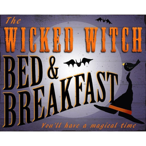 Wicked Witch BandB Gold Ornate Wood Framed Art Print with Double Matting by P.S. Art