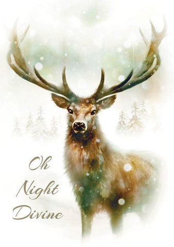 Oh Night Divine Black Ornate Wood Framed Art Print with Double Matting by P.S. Art