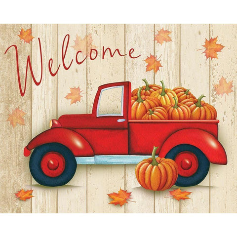 Welcome Haul Black Modern Wood Framed Art Print with Double Matting by P.S. Art