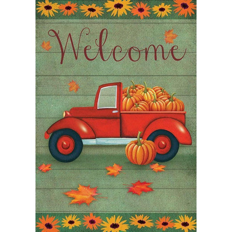 Fall Haul Black Modern Wood Framed Art Print with Double Matting by P.S. Art