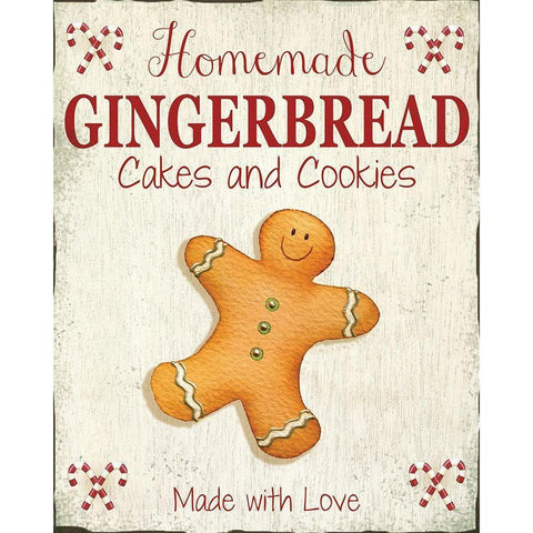 Homemade Gingerbread Black Modern Wood Framed Art Print with Double Matting by P.S. Art