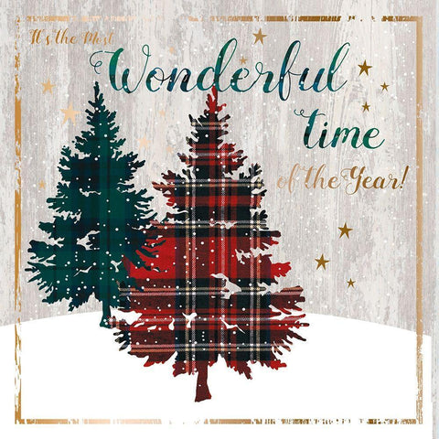 Wonderful Time White Modern Wood Framed Art Print with Double Matting by P.S. Art