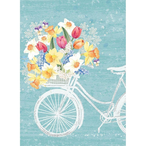 Spring Time Black Modern Wood Framed Art Print by P.S. Art