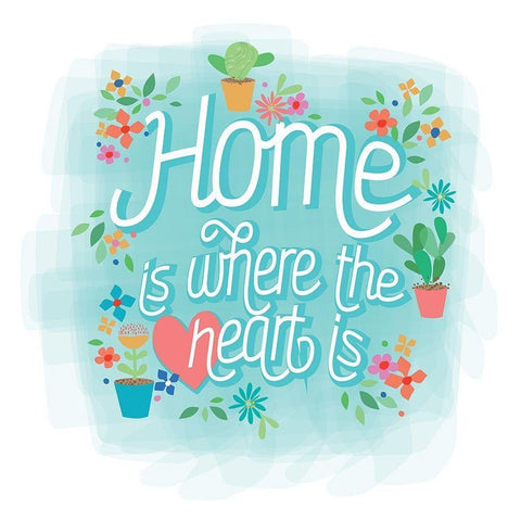 Home White Modern Wood Framed Art Print by P.S. Art