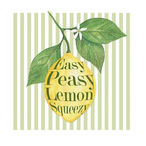 Easy Peasy White Modern Wood Framed Art Print by P.S. Art