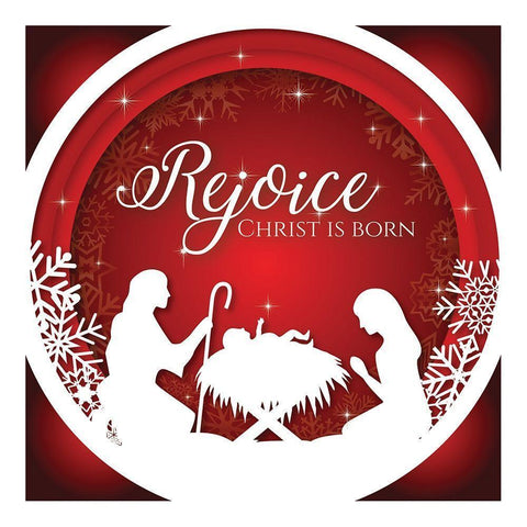 Rejoice White Modern Wood Framed Art Print by P.S. Art