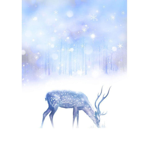 Simple Night White Modern Wood Framed Art Print by P.S. Art