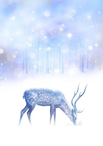 Simple Night Black Ornate Wood Framed Art Print with Double Matting by P.S. Art