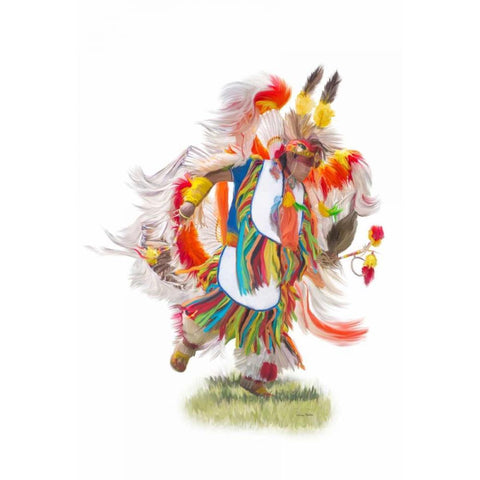 Native Rhythm White Modern Wood Framed Art Print by Murdock, Ramona