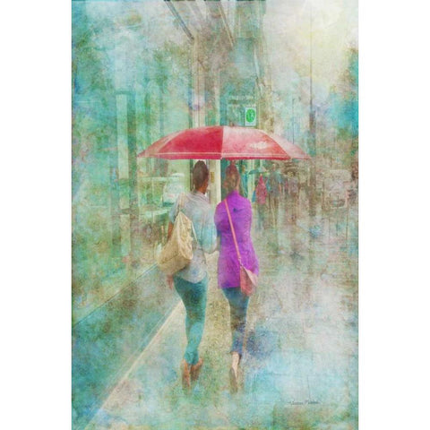 Rainy in Paris I White Modern Wood Framed Art Print by Murdock, Ramona