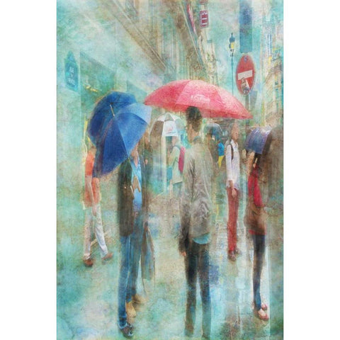 Rainy in Paris VI White Modern Wood Framed Art Print by Murdock, Ramona