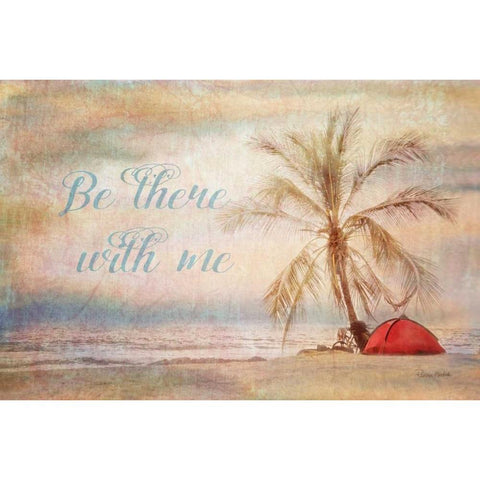 Be There Beach Gold Ornate Wood Framed Art Print with Double Matting by Murdock, Ramona