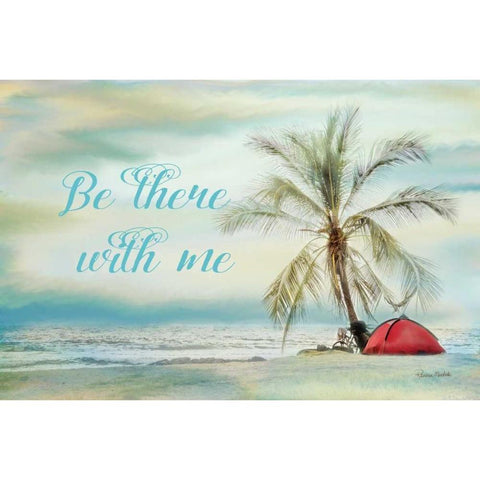 Be There Beach II White Modern Wood Framed Art Print by Murdock, Ramona