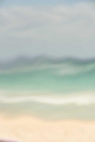 Coastal Dream White Modern Wood Framed Art Print with Double Matting by Murdock, Ramona