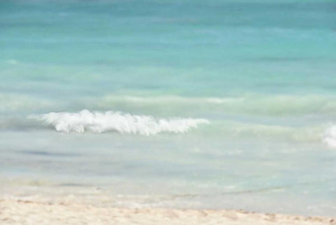 Ocean I White Modern Wood Framed Art Print with Double Matting by Murdock, Ramona