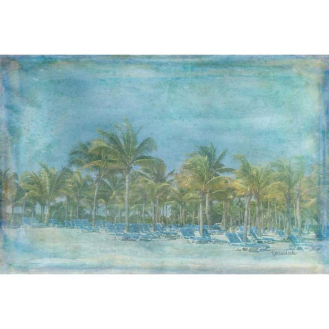 Paradise Black Modern Wood Framed Art Print by Murdock, Ramona