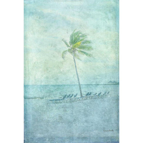 Palm I Gold Ornate Wood Framed Art Print with Double Matting by Murdock, Ramona