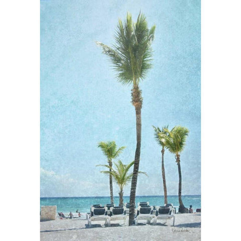 Palm IV Black Modern Wood Framed Art Print by Murdock, Ramona