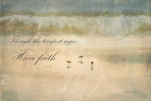 Have Faith White Modern Wood Framed Art Print with Double Matting by Murdock, Ramona